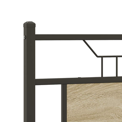 Giroletto senza Materasso Rovere Sonoma 140x190cm in Truciolato | homemem39