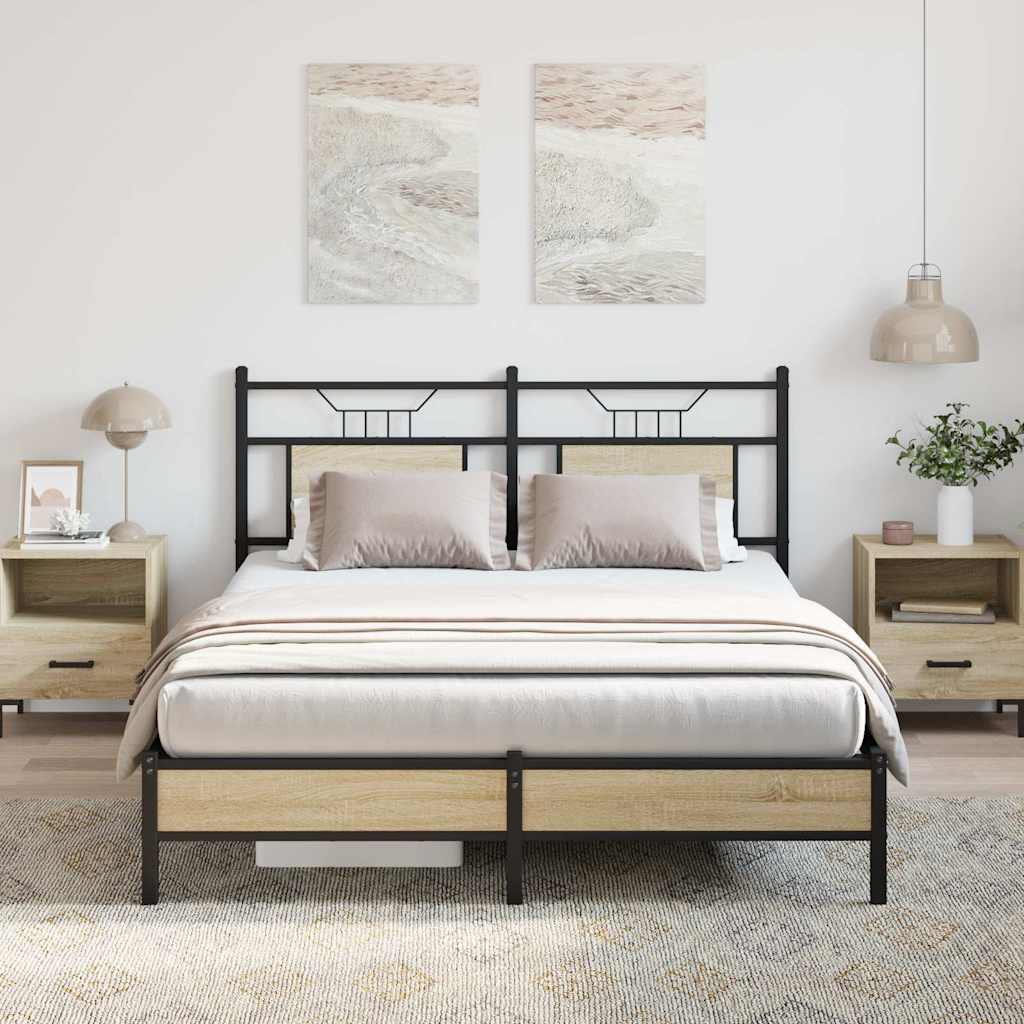 Giroletto senza Materasso Rovere Sonoma 140x190cm in Truciolato | homemem39