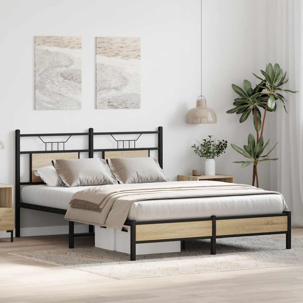 Giroletto senza Materasso Rovere Sonoma 140x200cm in Truciolato