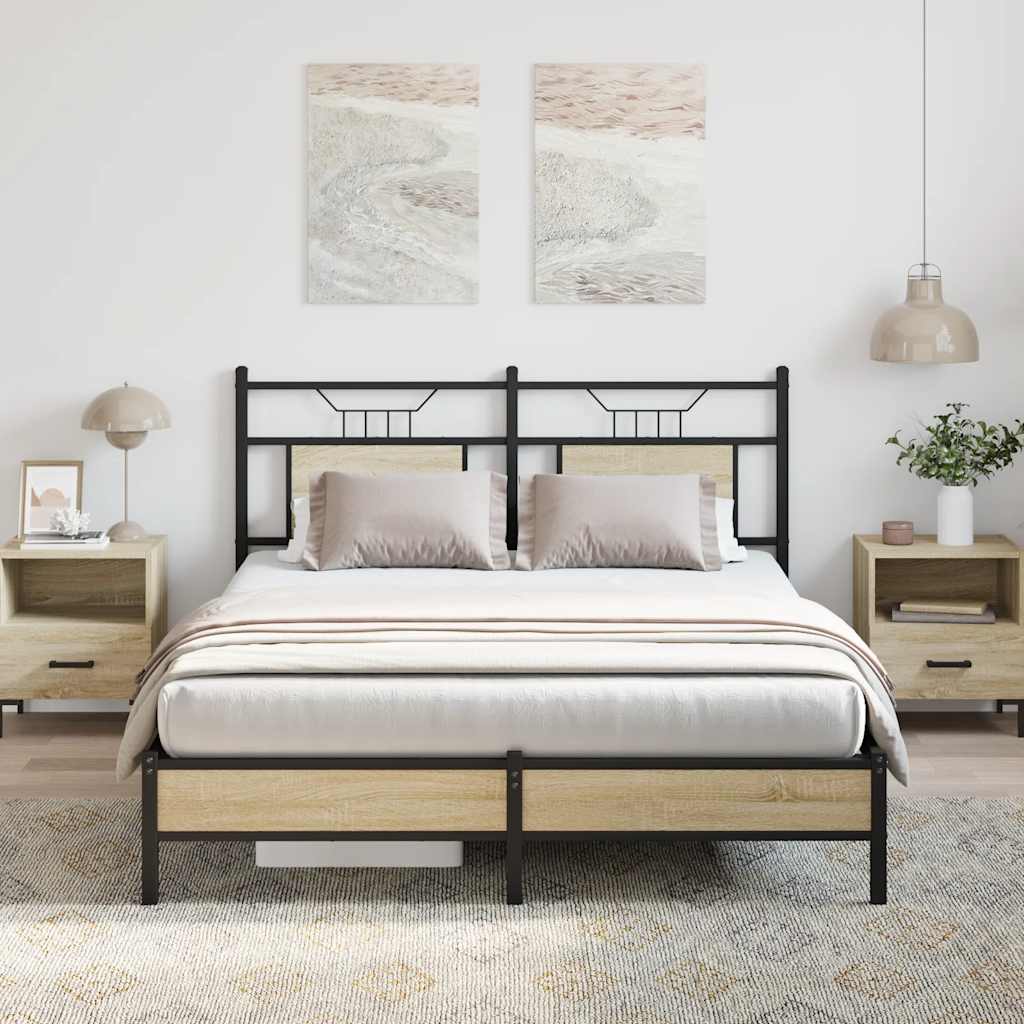 Giroletto senza Materasso Rovere Sonoma 140x200cm in Truciolato