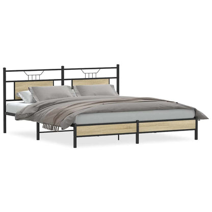 Giroletto senza Materasso Rovere Sonoma 183x213cm in Truciolato | homemem39