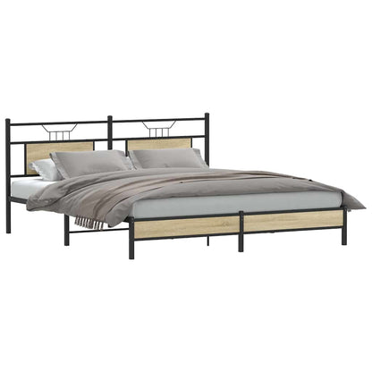 Giroletto senza Materasso Rovere Sonoma 183x213cm in Truciolato | homemem39