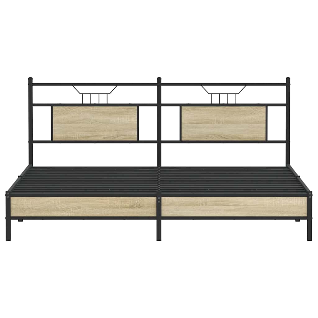 Giroletto senza Materasso Rovere Sonoma 183x213cm in Truciolato | homemem39
