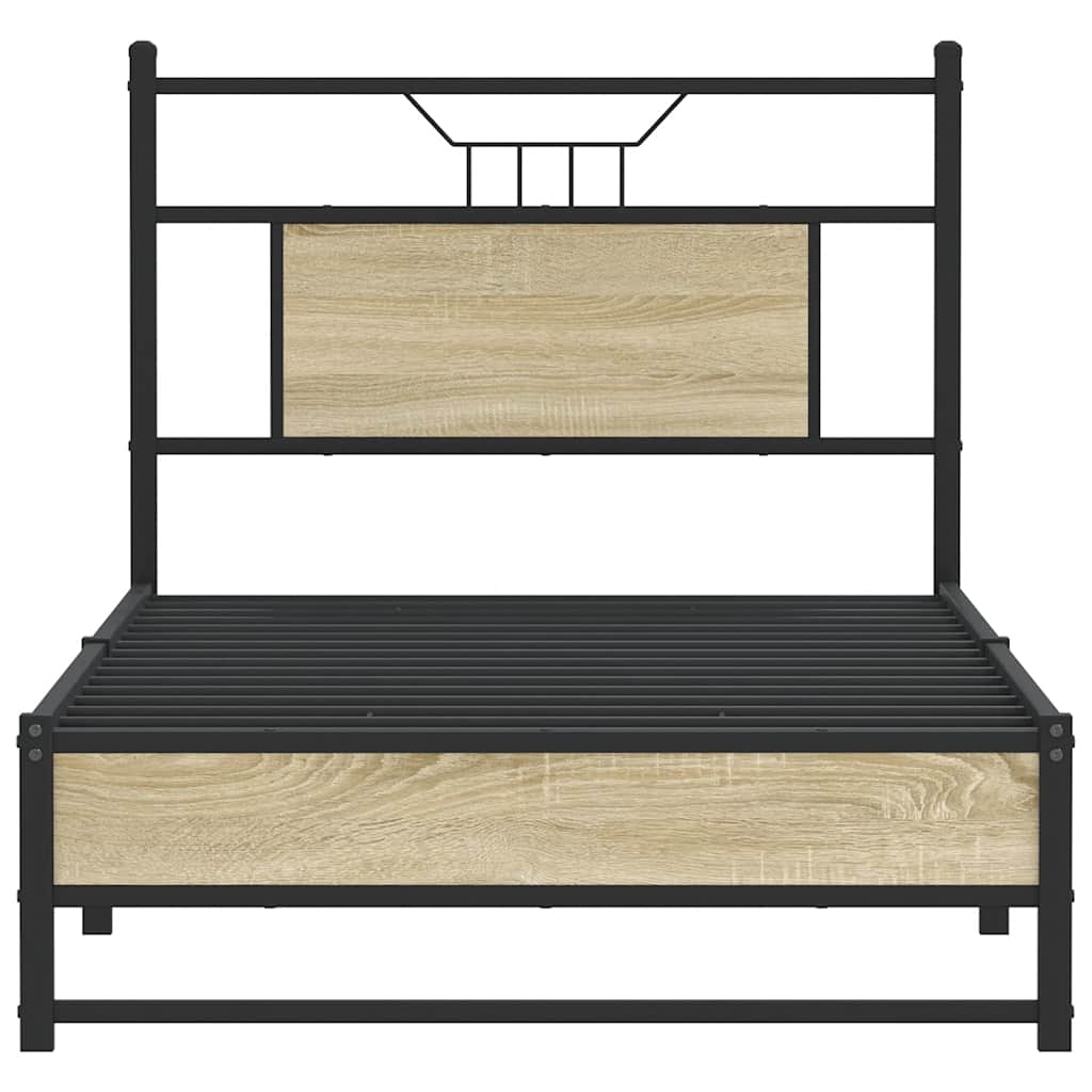 Giroletto senza Materasso Rovere Sonoma 90x200 cm in Truciolato | homemem39