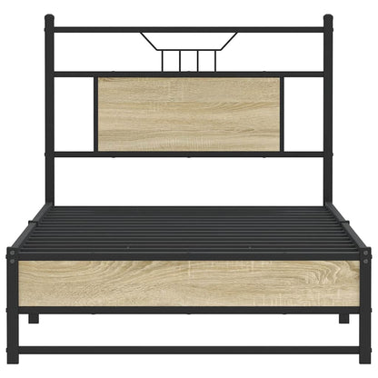 Giroletto senza Materasso Rovere Sonoma 90x200 cm in Truciolato | homemem39