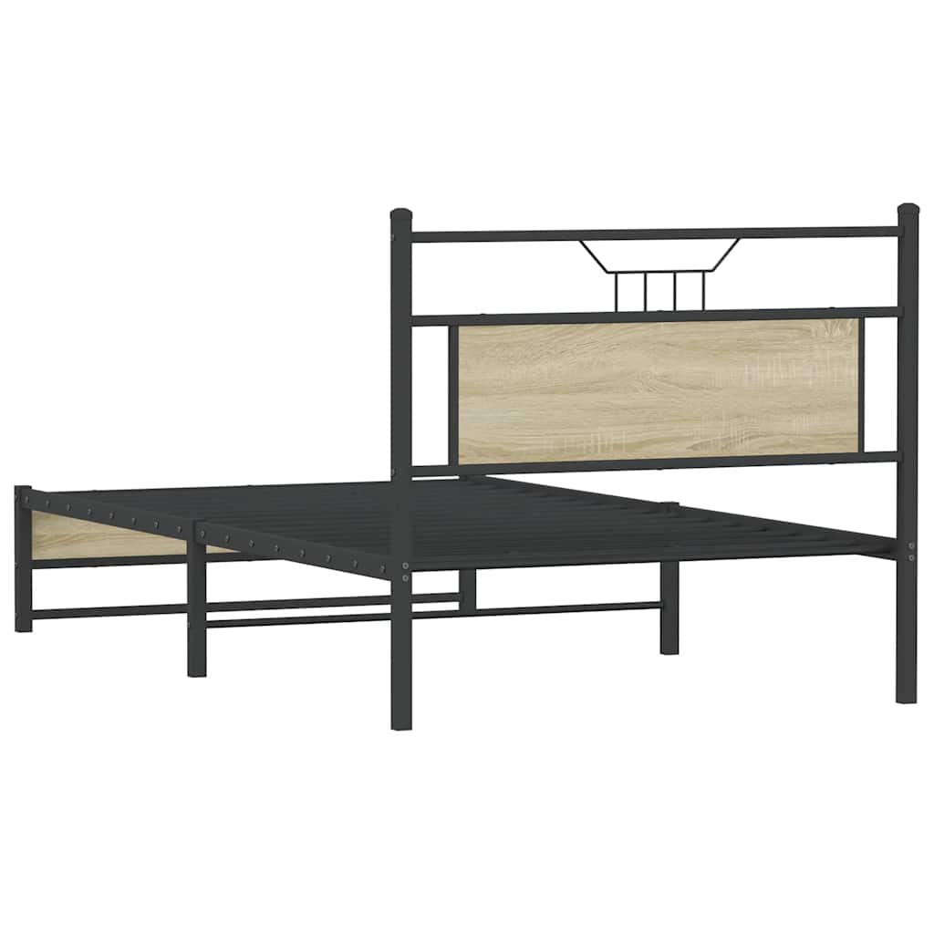 Giroletto senza Materasso Rovere Sonoma 100x200cm in Truciolato