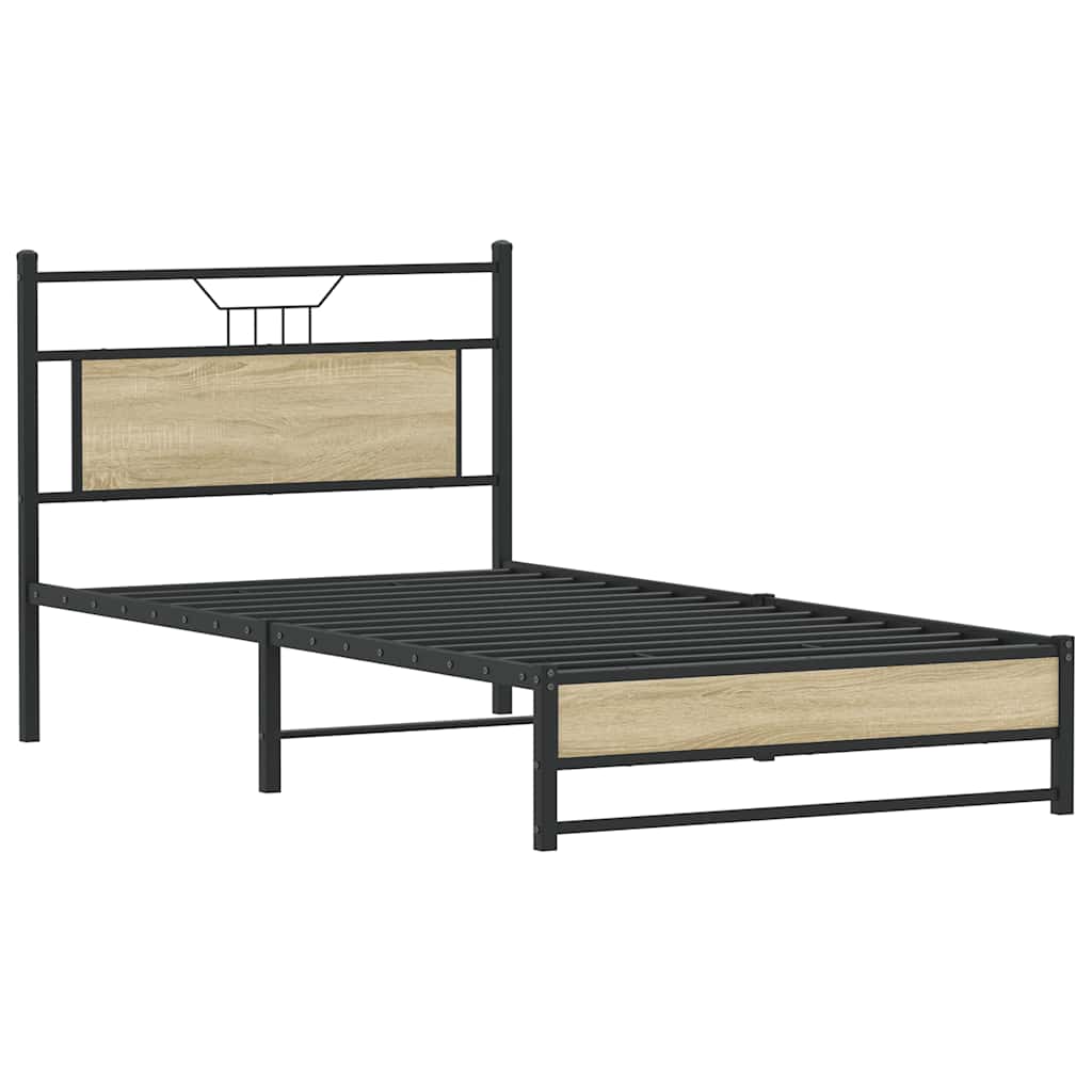 Giroletto senza Materasso Rovere Sonoma 107x203cm in Truciolato | homemem39