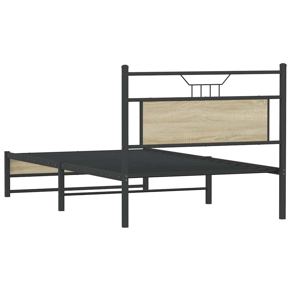 Giroletto senza Materasso Rovere Sonoma 107x203cm in Truciolato | homemem39