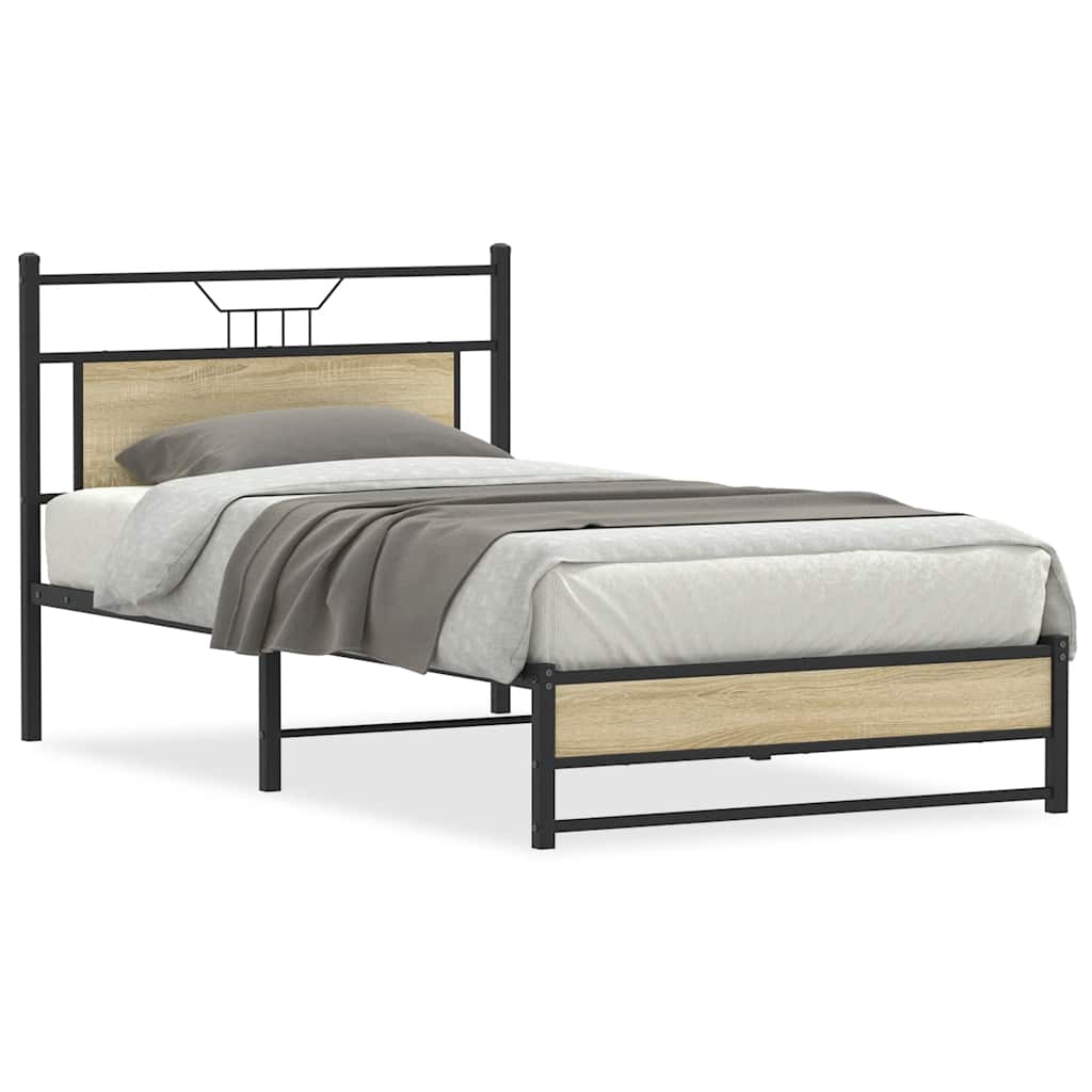 Giroletto senza Materasso Rovere Sonoma 107x203cm in Truciolato | homemem39