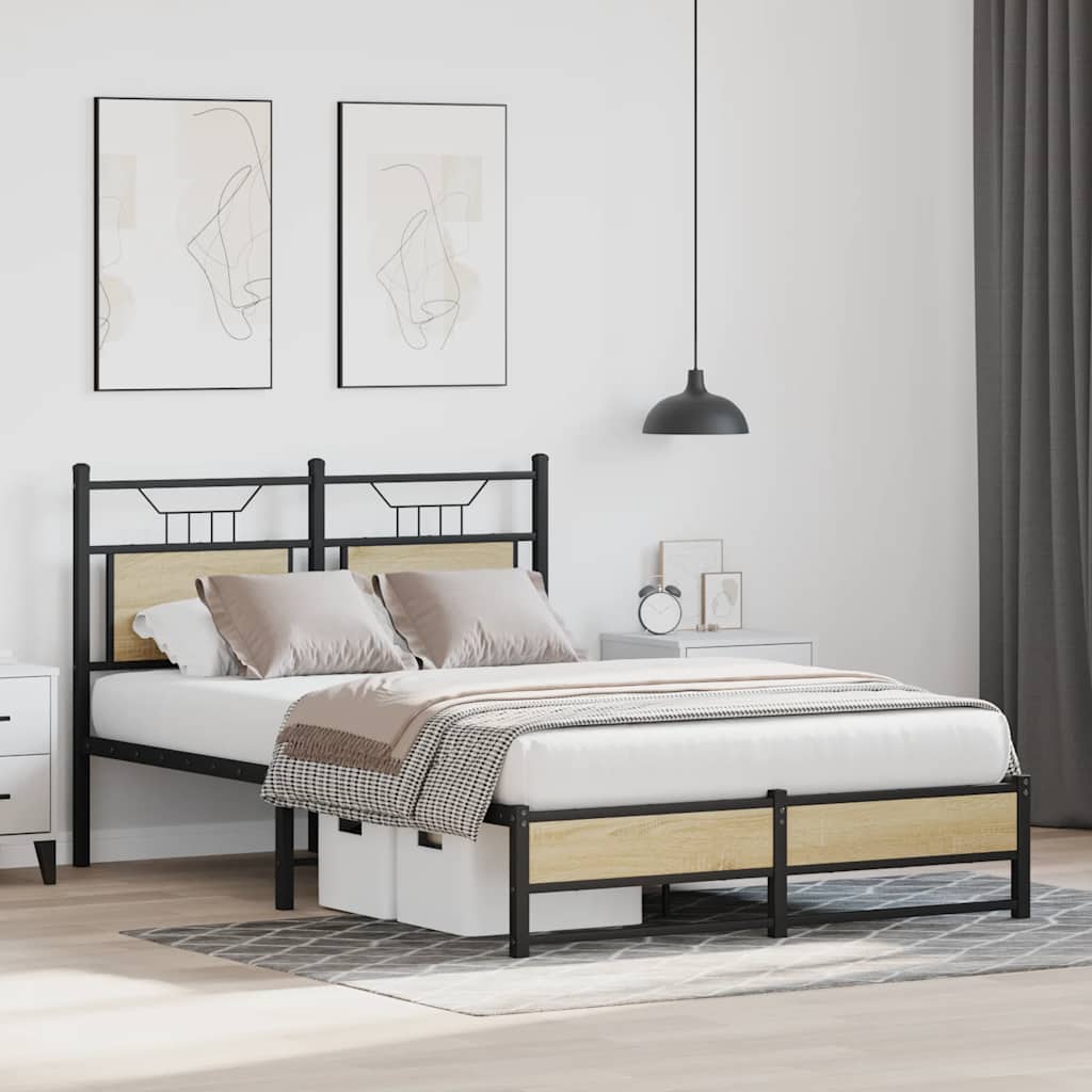 Giroletto senza Materasso Rovere Sonoma 120x190cm in Truciolato | homemem39