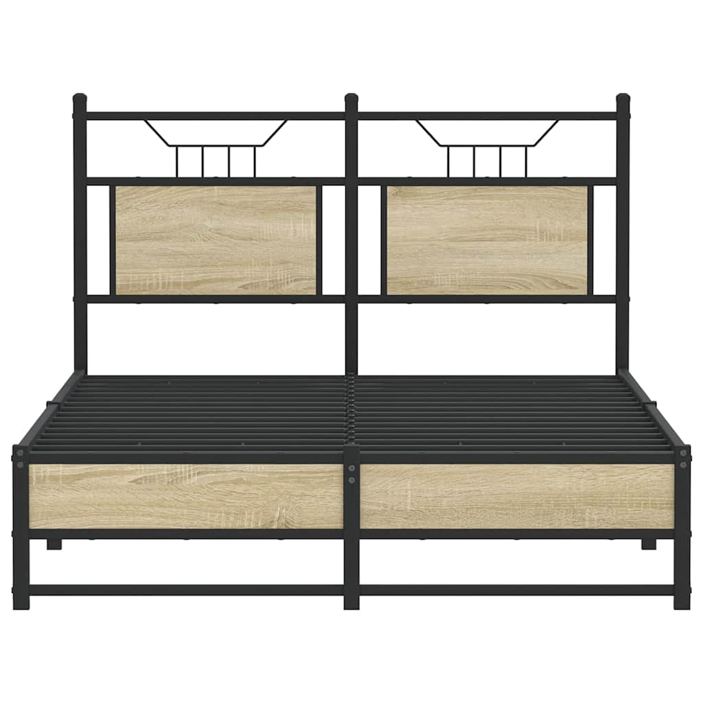 Giroletto senza Materasso Rovere Sonoma 120x190cm in Truciolato | homemem39