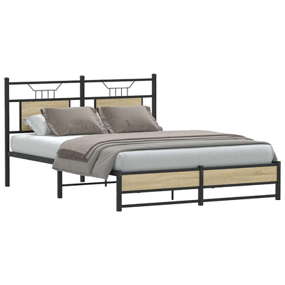 Giroletto senza Materasso Rovere Sonoma 140x190cm in Truciolato | homemem39