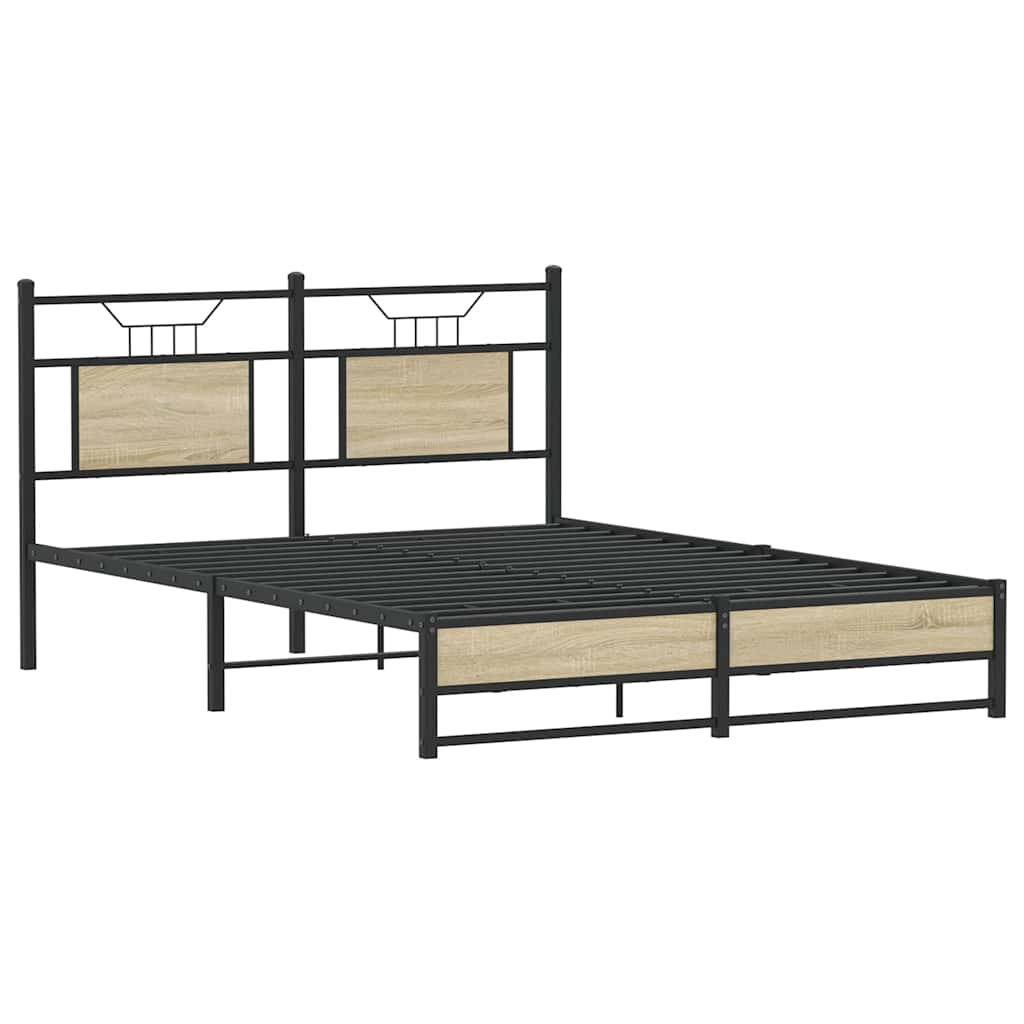 Giroletto senza Materasso Rovere Sonoma 140x190cm in Truciolato | homemem39