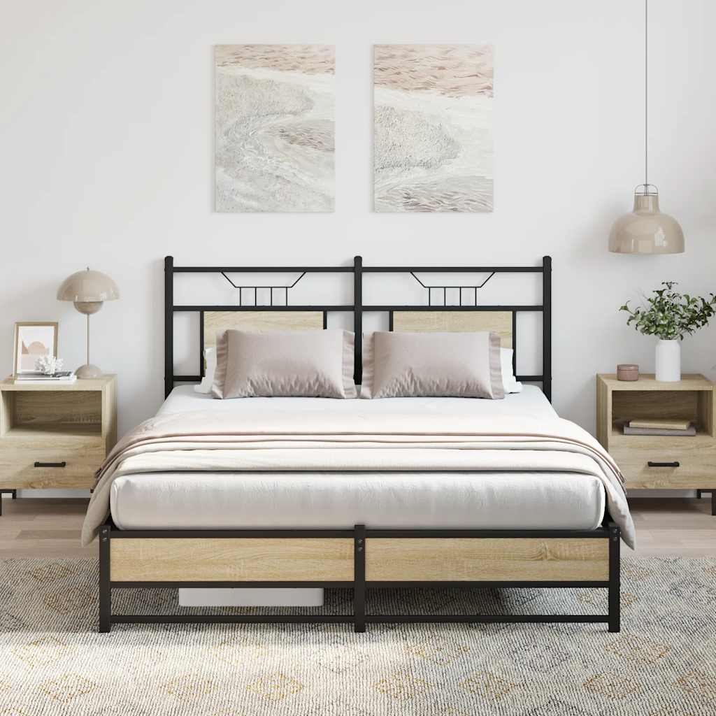 Giroletto senza Materasso Rovere Sonoma 140x190cm in Truciolato