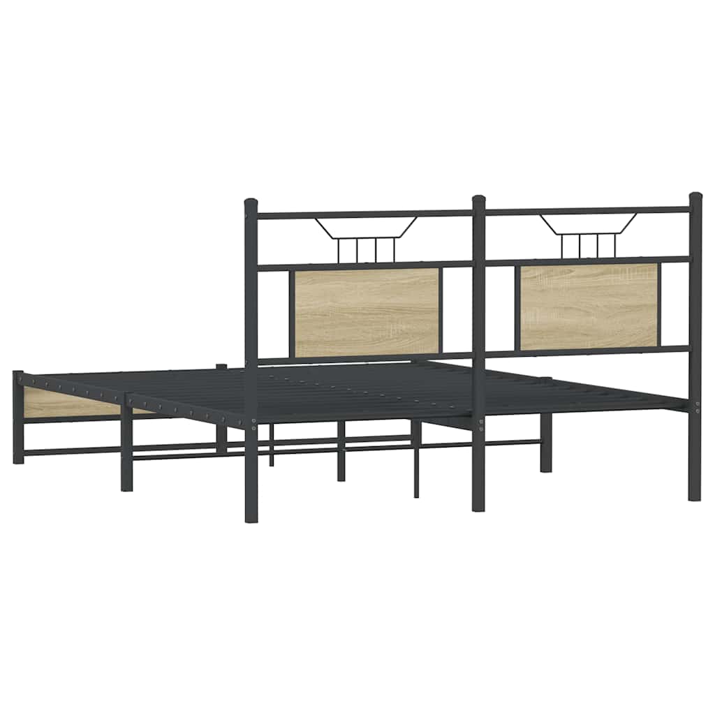 Giroletto senza Materasso Rovere Sonoma 140x190cm in Truciolato | homemem39