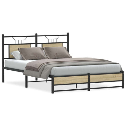 Giroletto senza Materasso Rovere Sonoma 140x190cm in Truciolato | homemem39