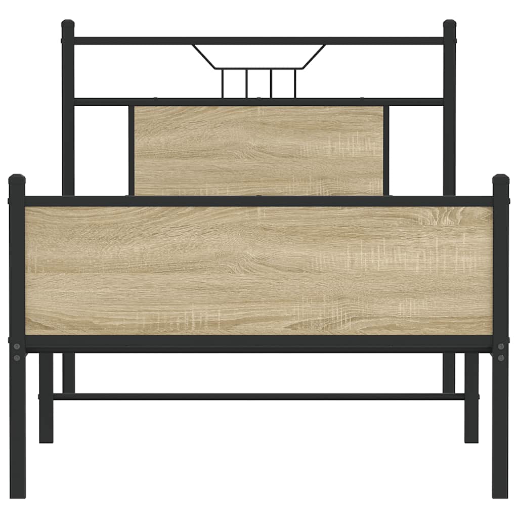 Giroletto senza Materasso Rovere Sonoma 80x200 cm in Truciolato | homemem39
