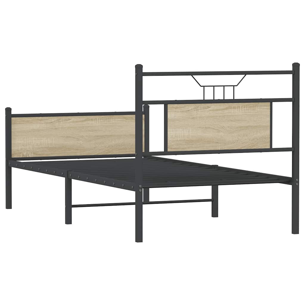 Giroletto senza Materasso Rovere Sonoma 80x200 cm in Truciolato | homemem39