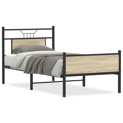 Giroletto senza Materasso Rovere Sonoma 90x190 cm in Truciolato | homemem39
