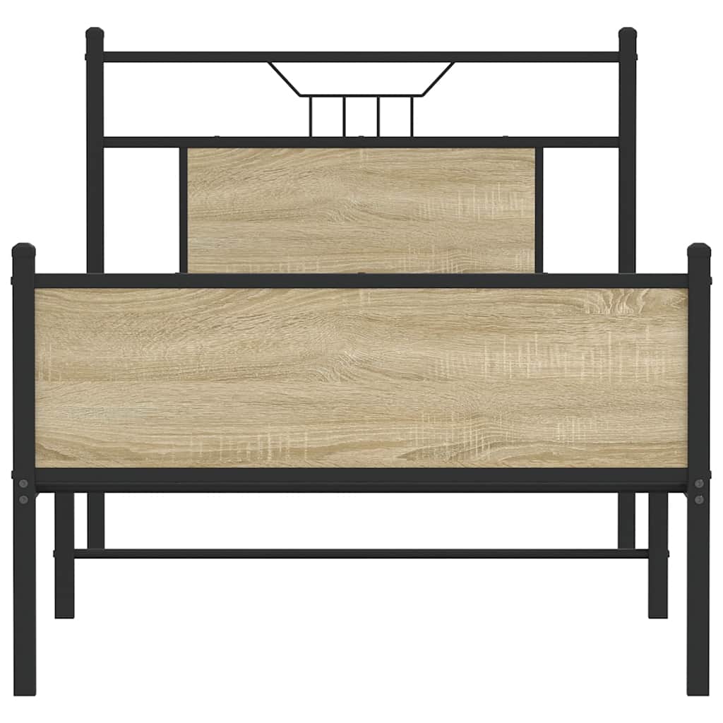 Giroletto senza Materasso Rovere Sonoma 90x190 cm in Truciolato | homemem39