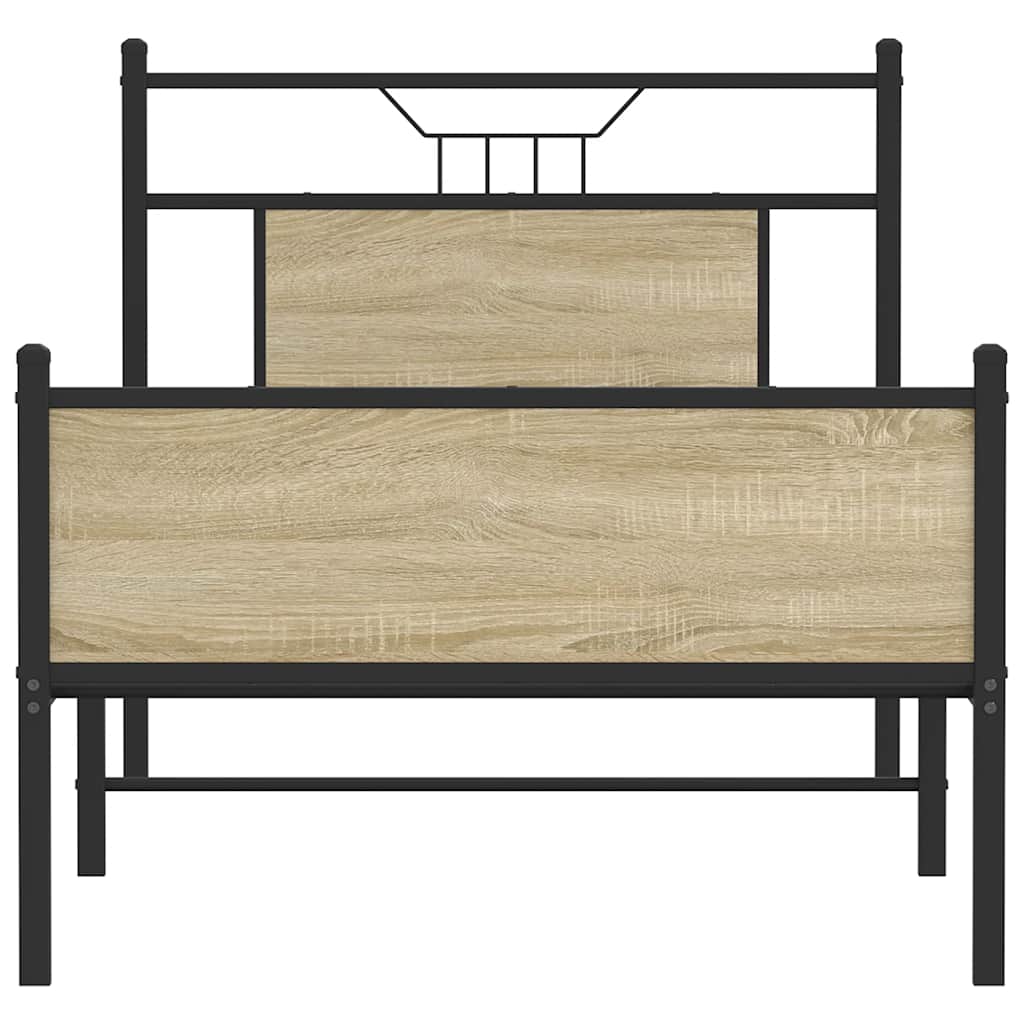 Giroletto senza Materasso Rovere Sonoma 90x200 cm in Truciolato | homemem39