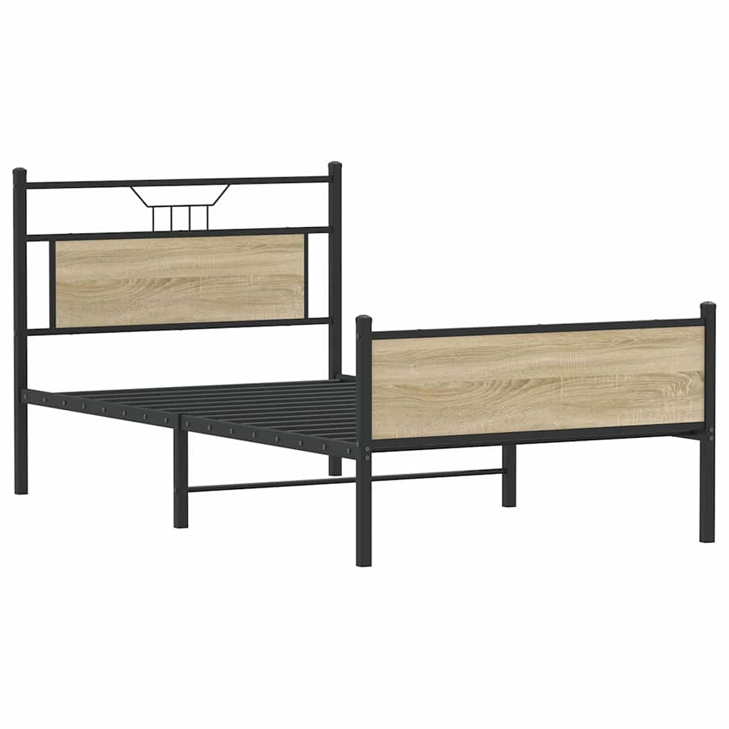 Giroletto senza Materasso Rovere Sonoma 107x203cm in Truciolato | homemem39