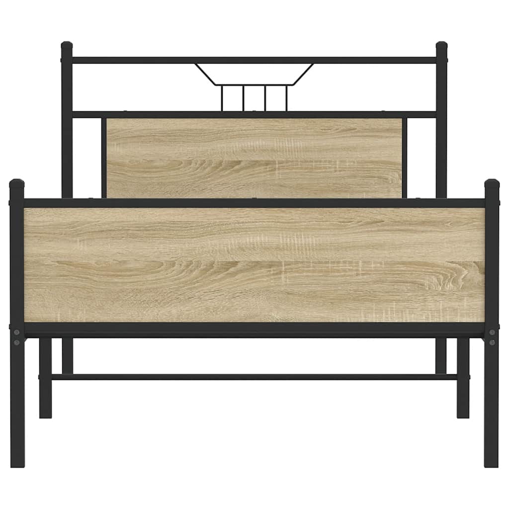 Giroletto senza Materasso Rovere Sonoma 107x203cm in Truciolato | homemem39
