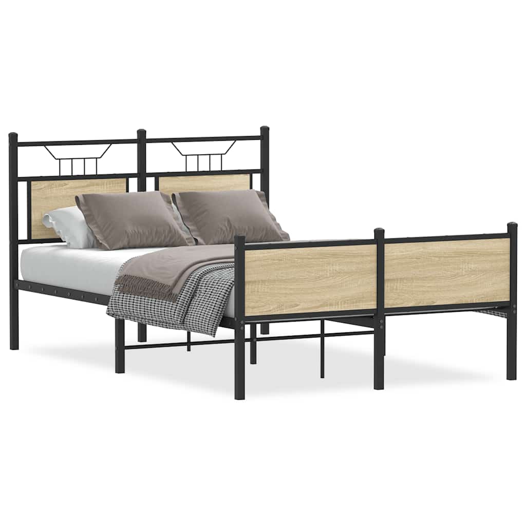 Giroletto senza Materasso Rovere Sonoma 120x190cm in Truciolato | homemem39