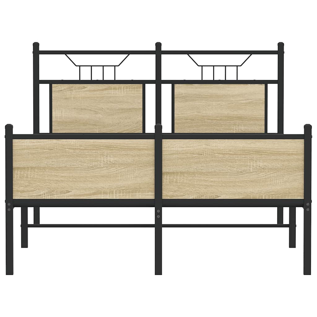 Giroletto senza Materasso Rovere Sonoma 120x190cm in Truciolato | homemem39