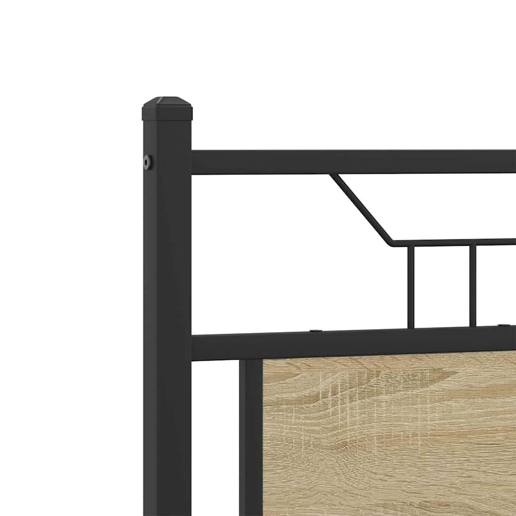 Giroletto senza Materasso Rovere Sonoma 120x190cm in Truciolato | homemem39