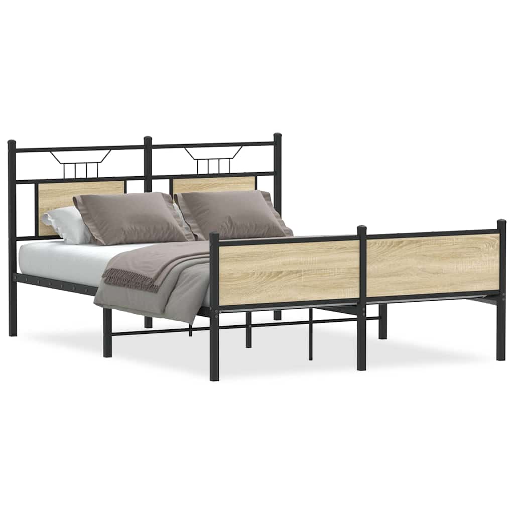Giroletto senza Materasso Rovere Sonoma 137x190cm in Truciolato | homemem39