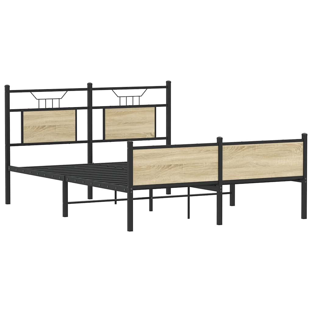 Giroletto senza Materasso Rovere Sonoma 137x190cm in Truciolato | homemem39