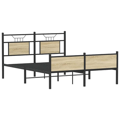 Giroletto senza Materasso Rovere Sonoma 137x190cm in Truciolato | homemem39