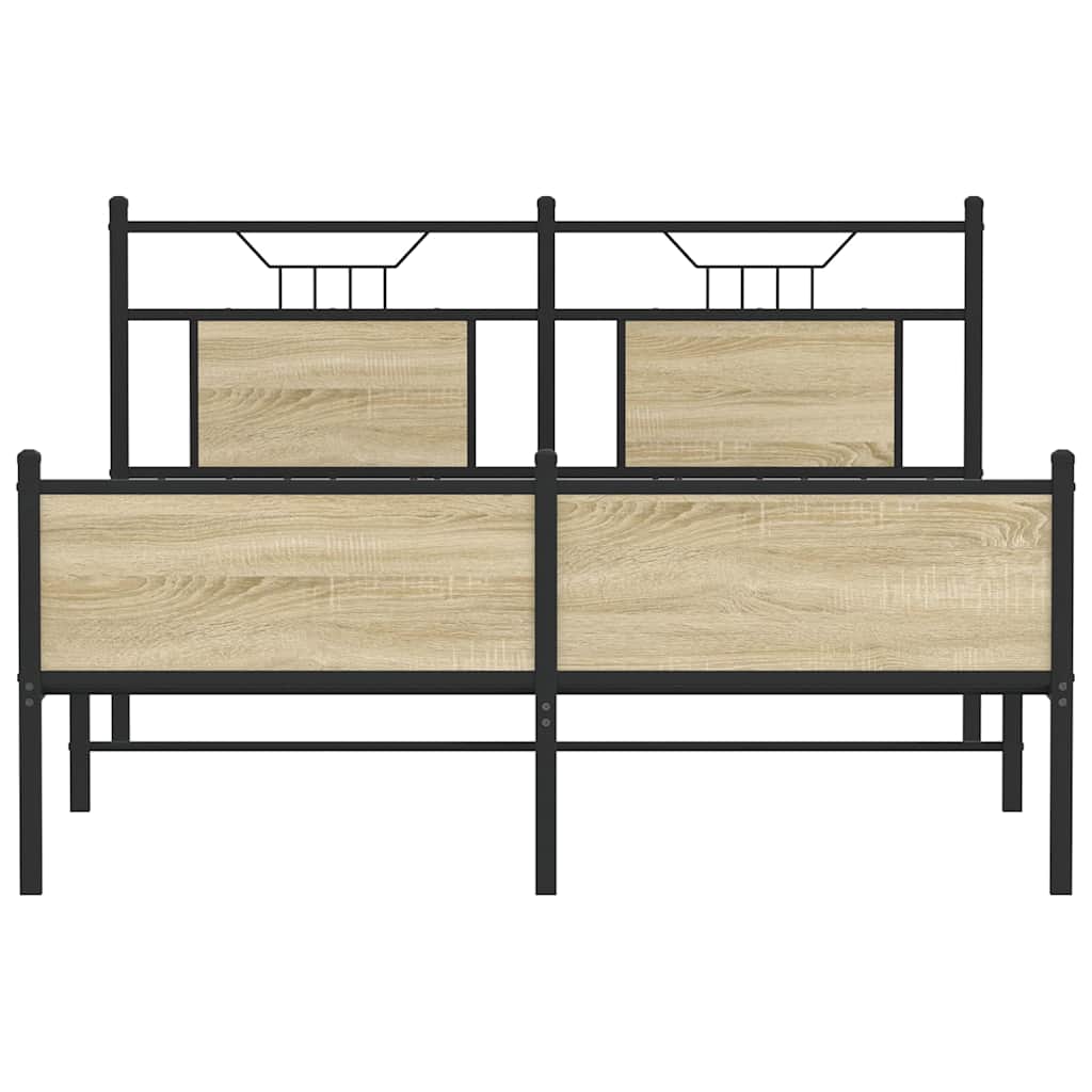 Giroletto senza Materasso Rovere Sonoma 137x190cm in Truciolato | homemem39