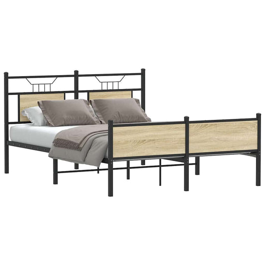 Giroletto senza Materasso Rovere Sonoma 137x190cm in Truciolato | homemem39