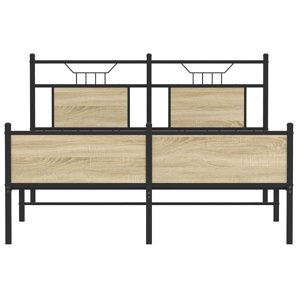 Giroletto senza Materasso Rovere Sonoma 140x190cm in Truciolato