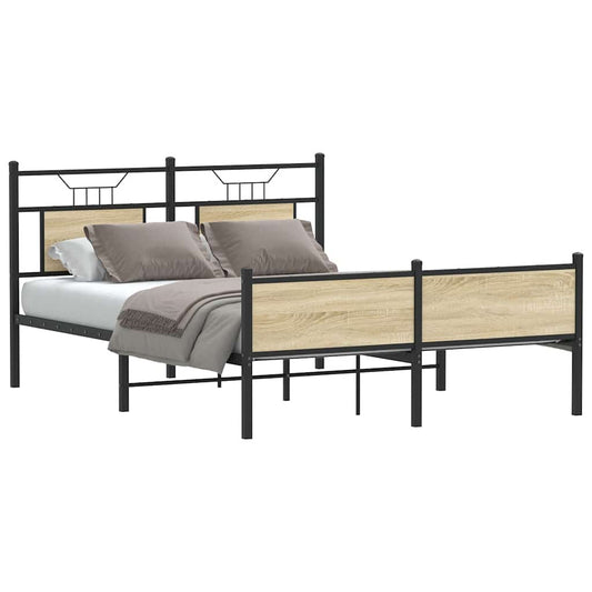 Giroletto senza Materasso Rovere Sonoma 140x200cm in Truciolato | homemem39