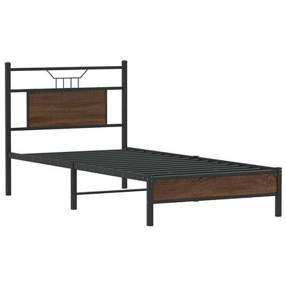 Giroletto senza Materasso Rovere Marrone 75x190cm in Truciolato | homemem39
