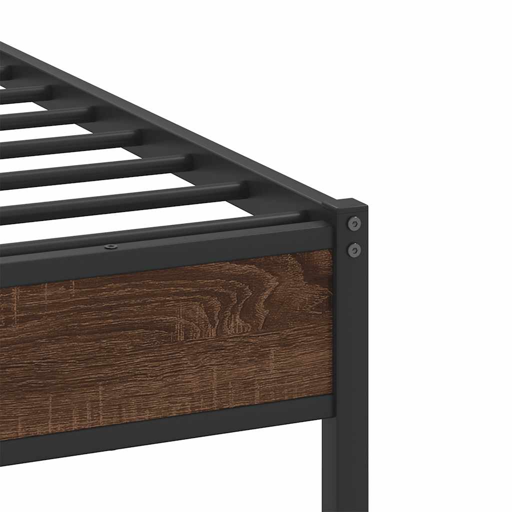 Giroletto senza Materasso Rovere Marrone 75x190cm in Truciolato | homemem39