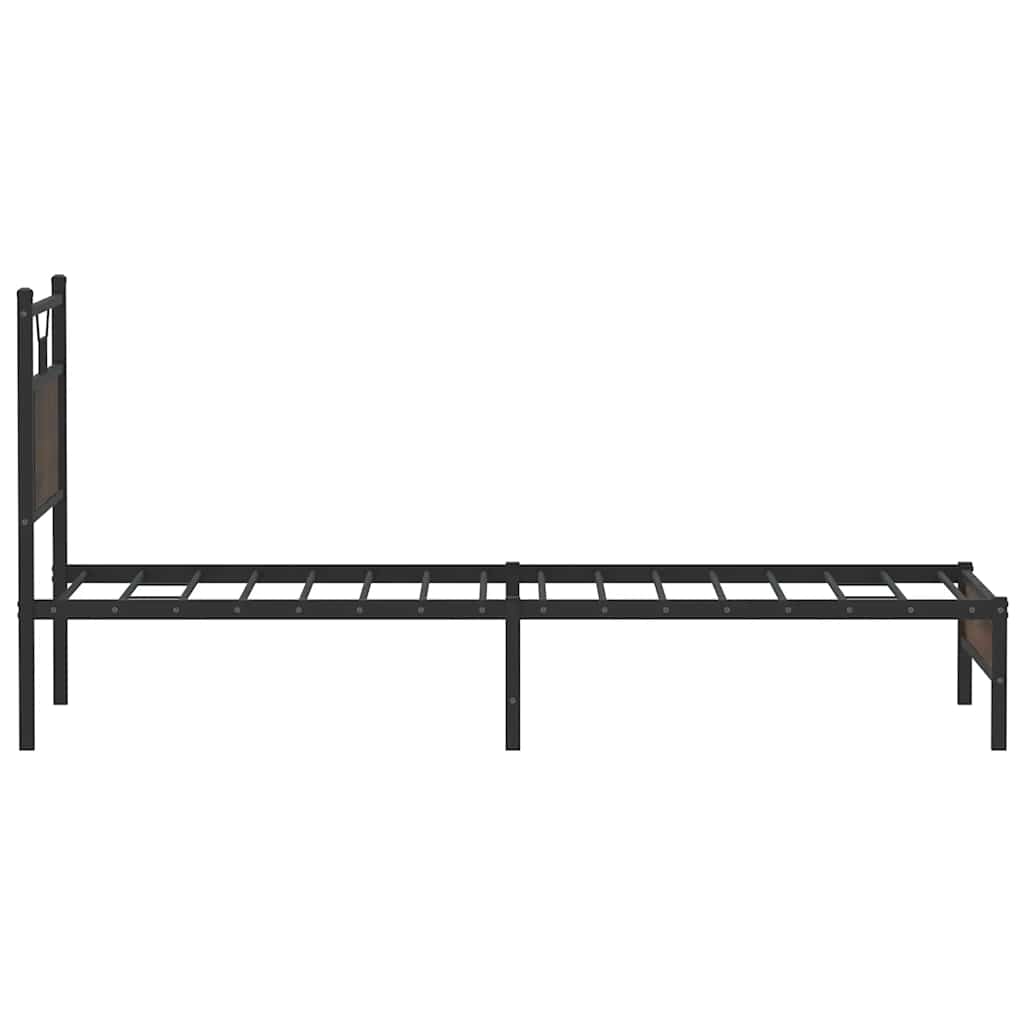 Giroletto senza Materasso Rovere Marrone 90x190cm in Truciolato | homemem39