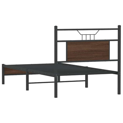 Giroletto senza Materasso Rovere Marrone 90x190cm in Truciolato | homemem39