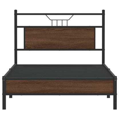 Giroletto senza Materasso Rovere Marrone 100x200 cm Truciolato | homemem39