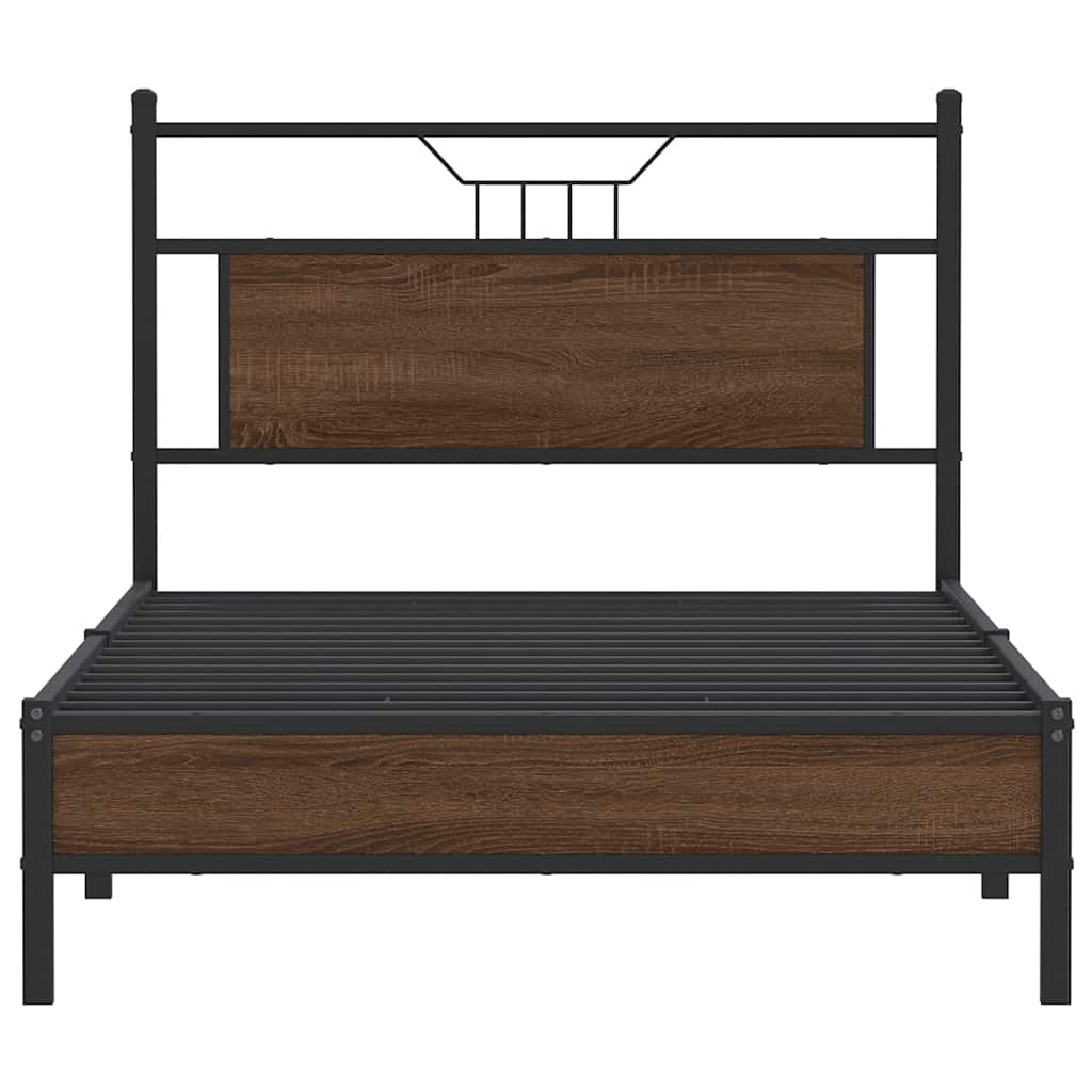 Giroletto senza Materasso Rovere Marrone 107x203 cm Truciolato | homemem39