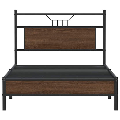 Giroletto senza Materasso Rovere Marrone 107x203 cm Truciolato | homemem39