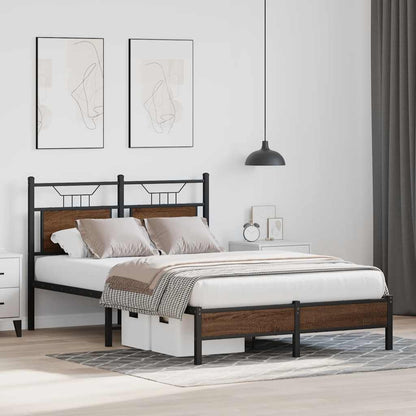 Giroletto senza Materasso Rovere Marrone 120x200 cm Truciolato