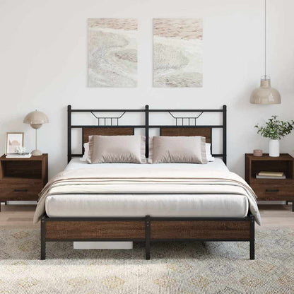 Giroletto senza Materasso Rovere Marrone 150x200 cm Truciolato