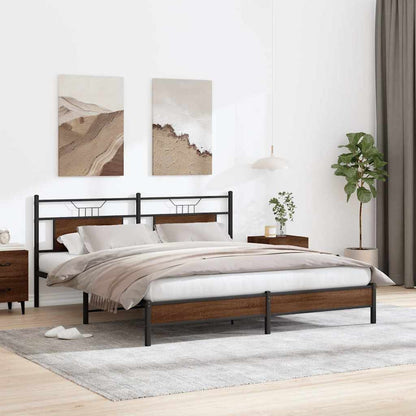 Giroletto senza Materasso Rovere Marrone 160x200 cm Truciolato