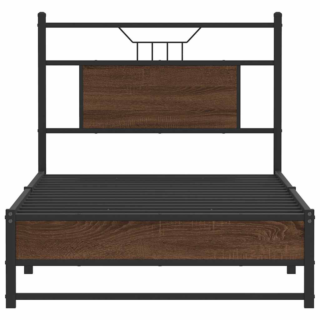 Giroletto senza Materasso Rovere Marrone 75x190cm in Truciolato | homemem39