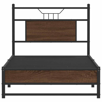 Giroletto senza Materasso Rovere Marrone 75x190cm in Truciolato | homemem39