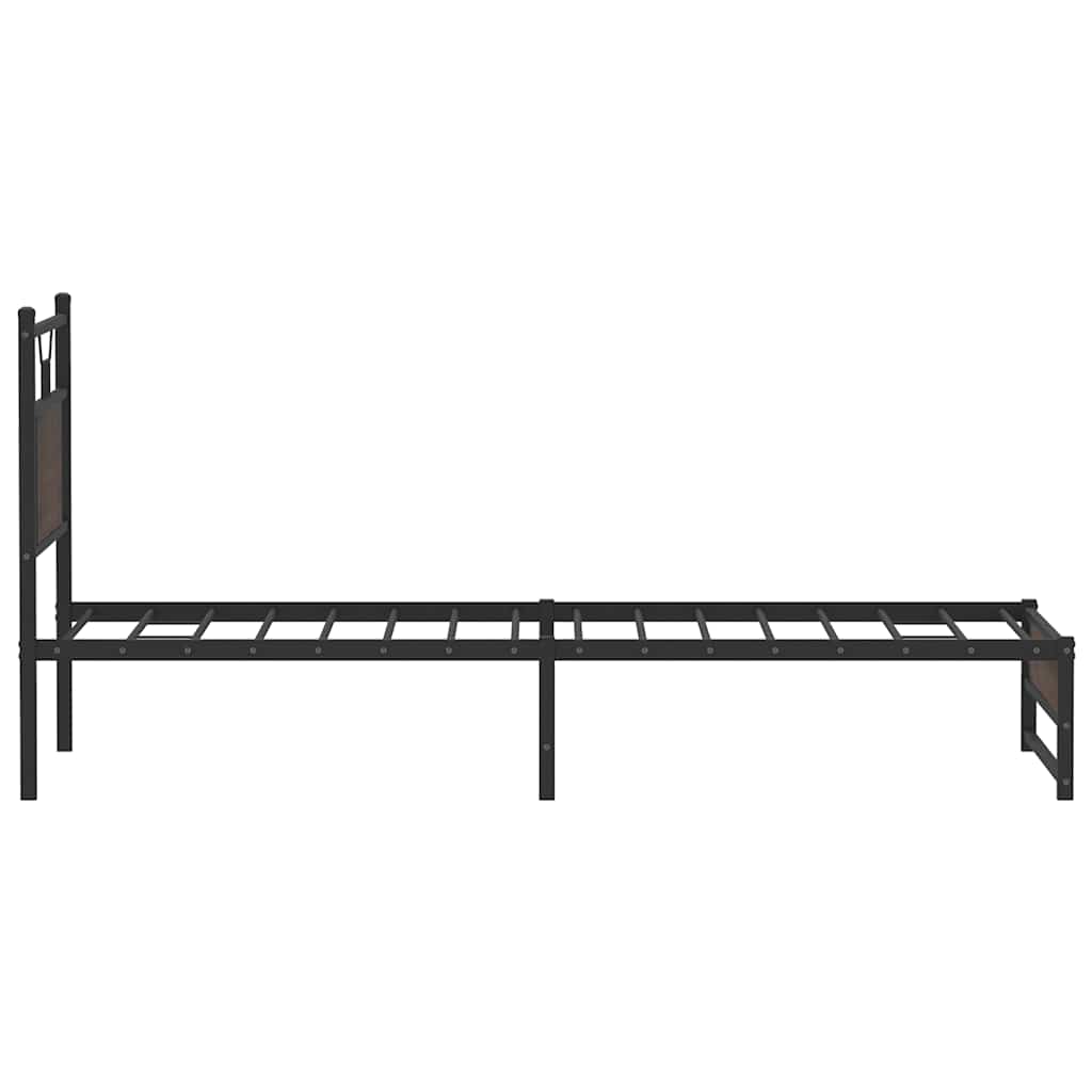 Giroletto senza Materasso Rovere Marrone 75x190cm in Truciolato | homemem39